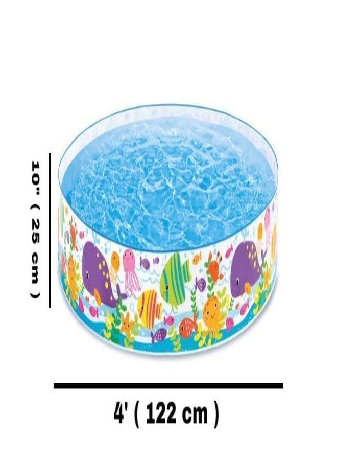BlackZone Swimming Pool for Kids Folding & Durable Swim Center for Kids 1 to 5 Years Multicolour (5 FT Round Without AIR) - Image 5